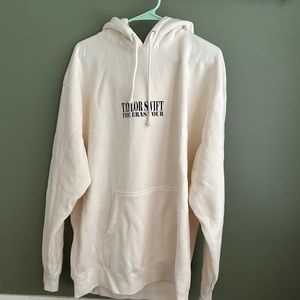 Taylor Swift The Eras Tour Beige Hoodie - Size Large